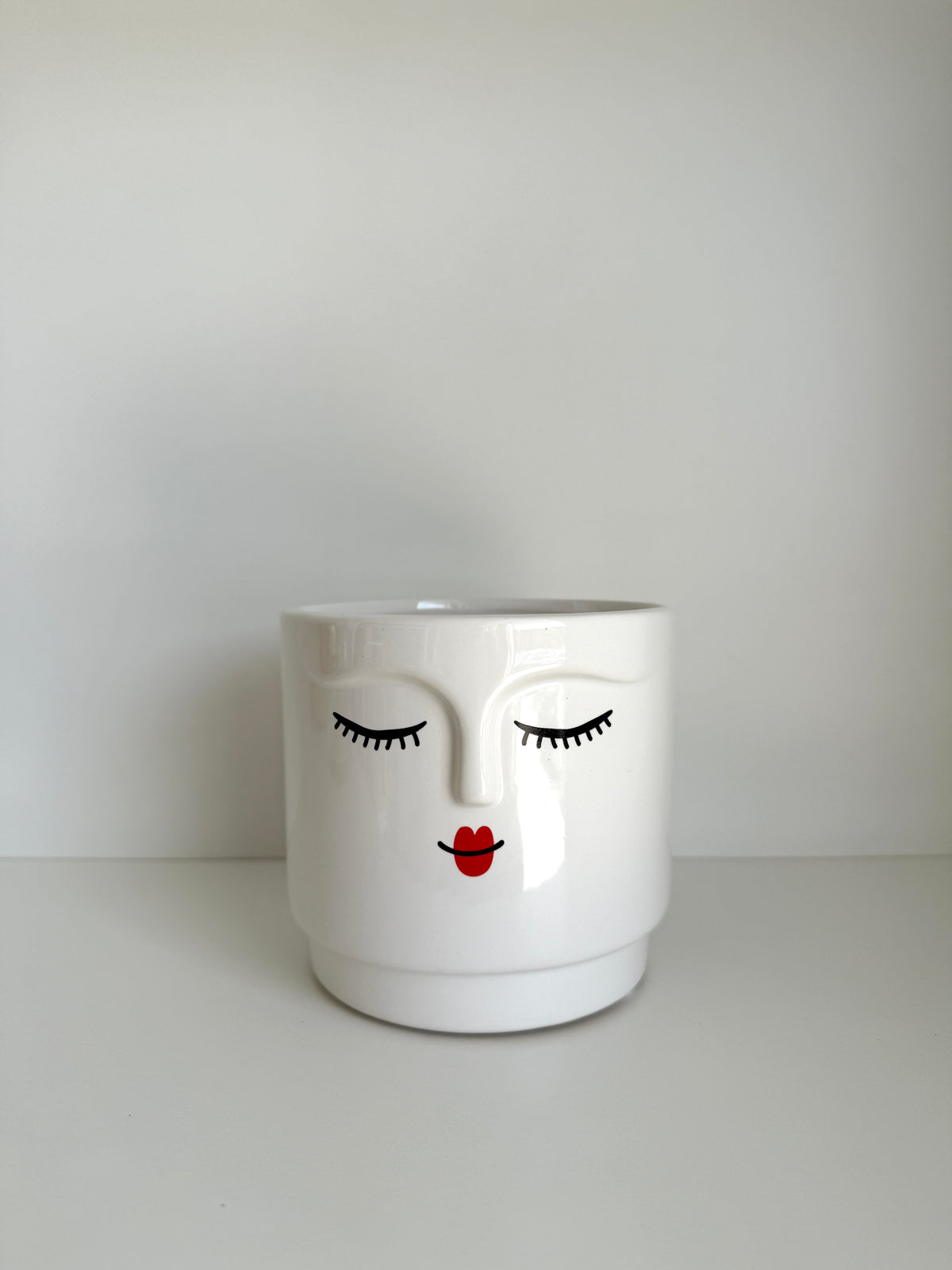 Ceramic Pot with Face