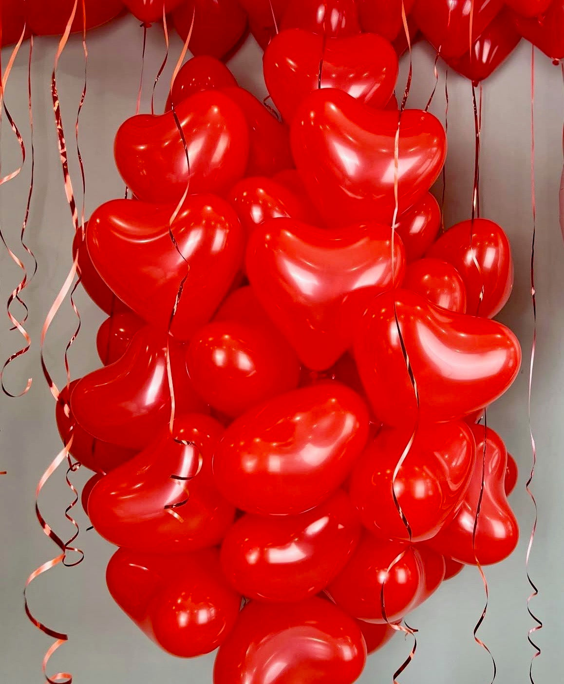 Latex 11’ red heart balloon - 16 balloons