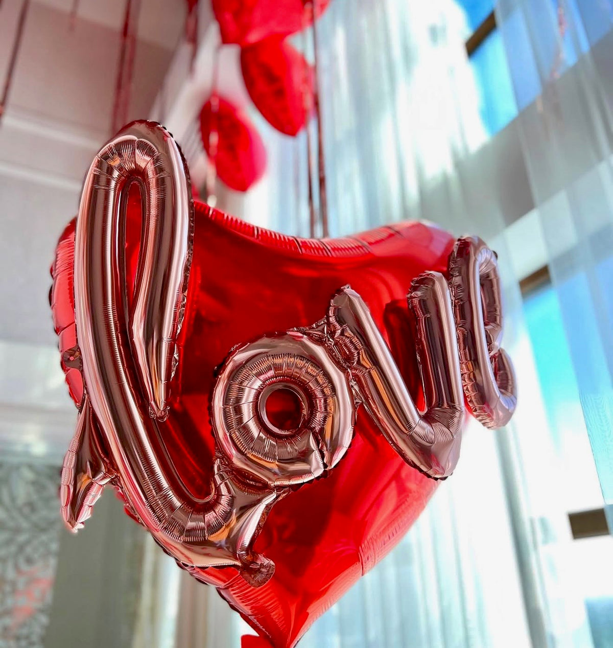 34 inch Heart Balloons with Love on it