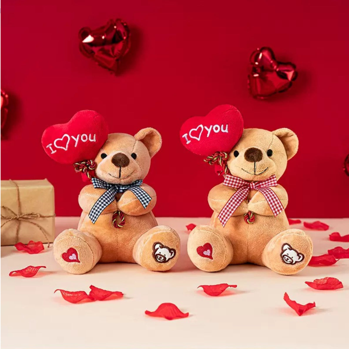 I Love You Teddy Bear – Black Ribbon